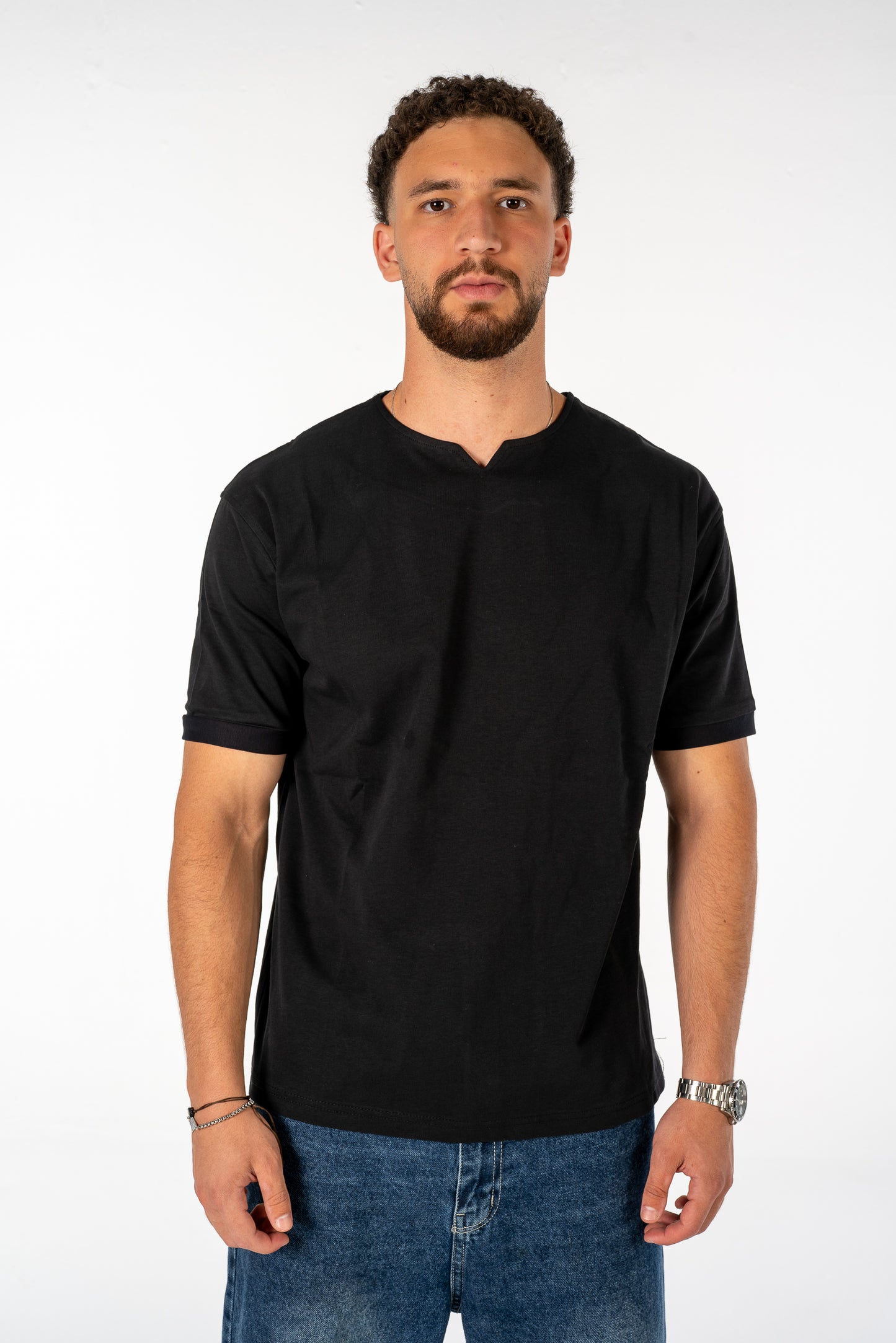 Black V Tee