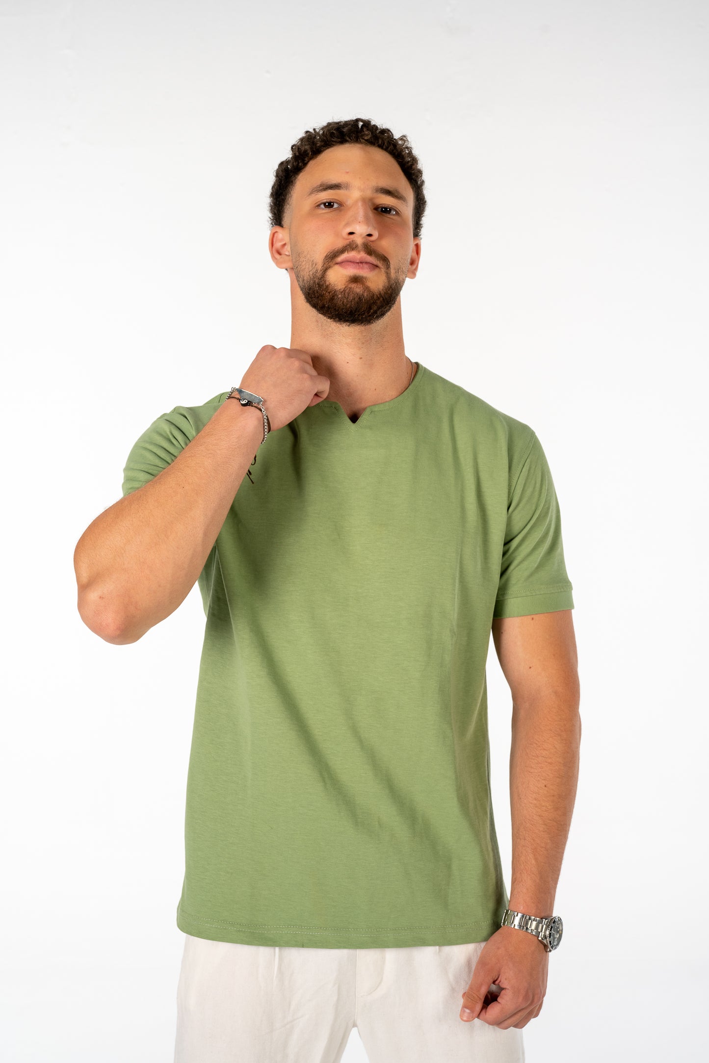 Mint Green V Tee