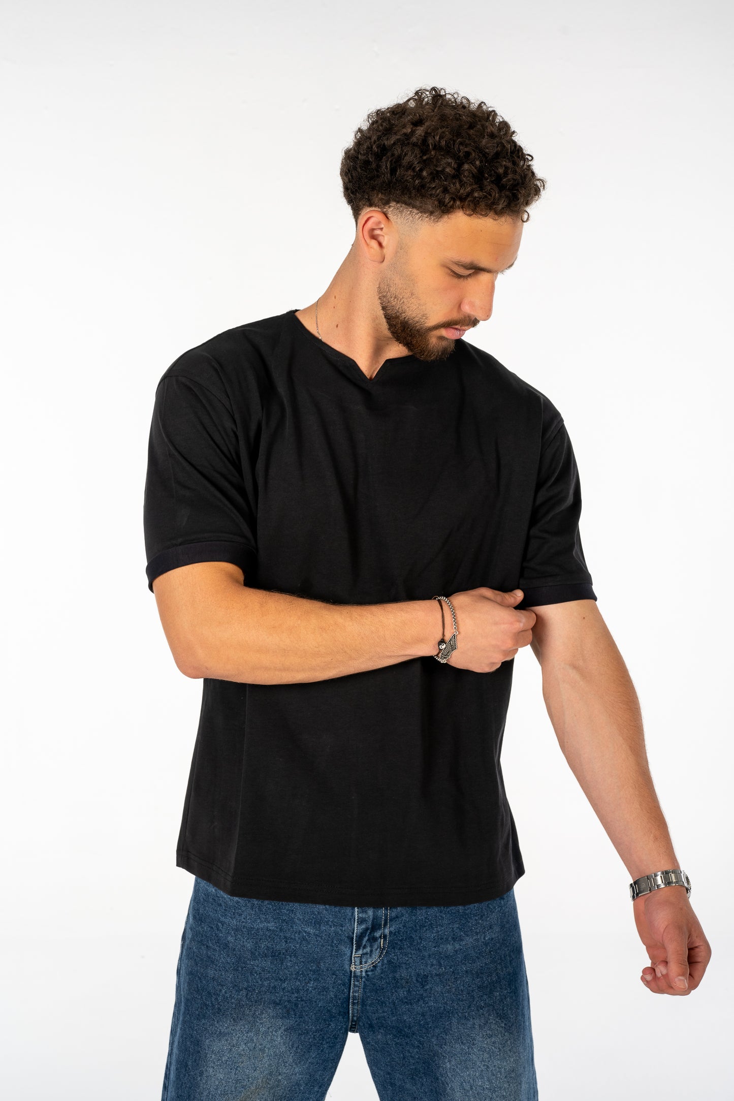 Black V Tee