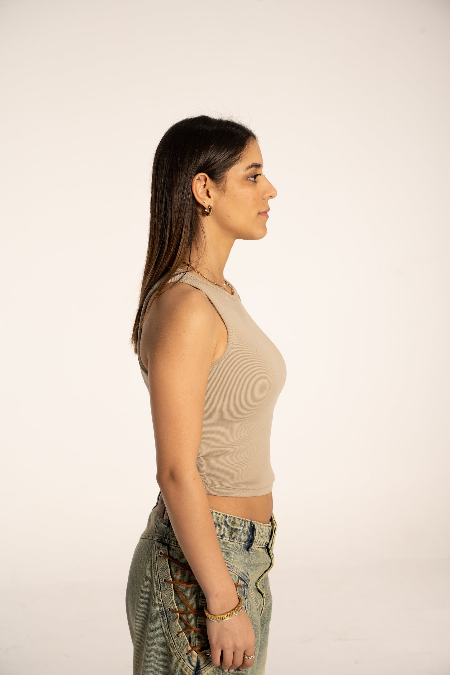 Beige Tank Top