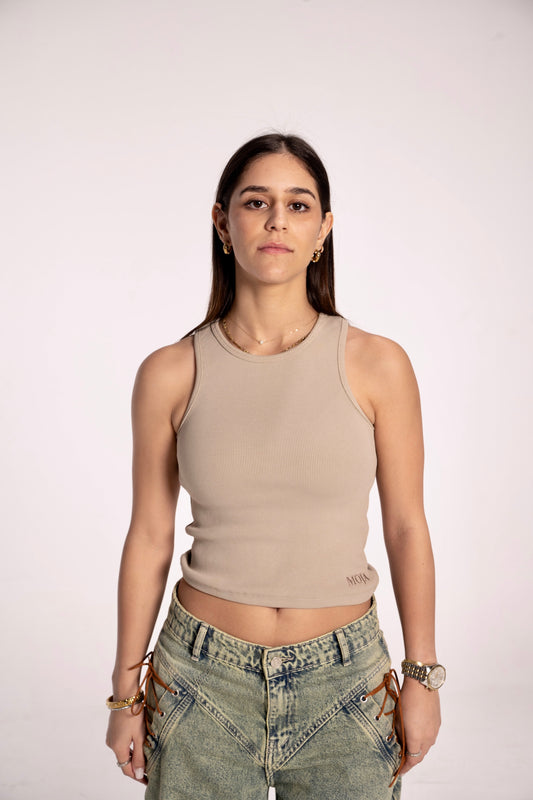 Beige Tank Top